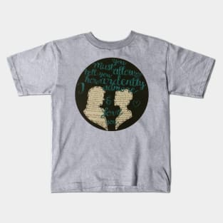 Ardently Pride and Prejudice Embroidery Kids T-Shirt